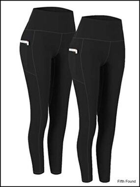 High Waist Yoga Pants with Pockets Workout Leggings Capri